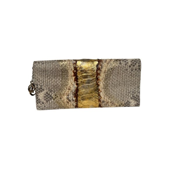 Christian Dior | Gold Python Chain Clutch - Picture 2 of 7